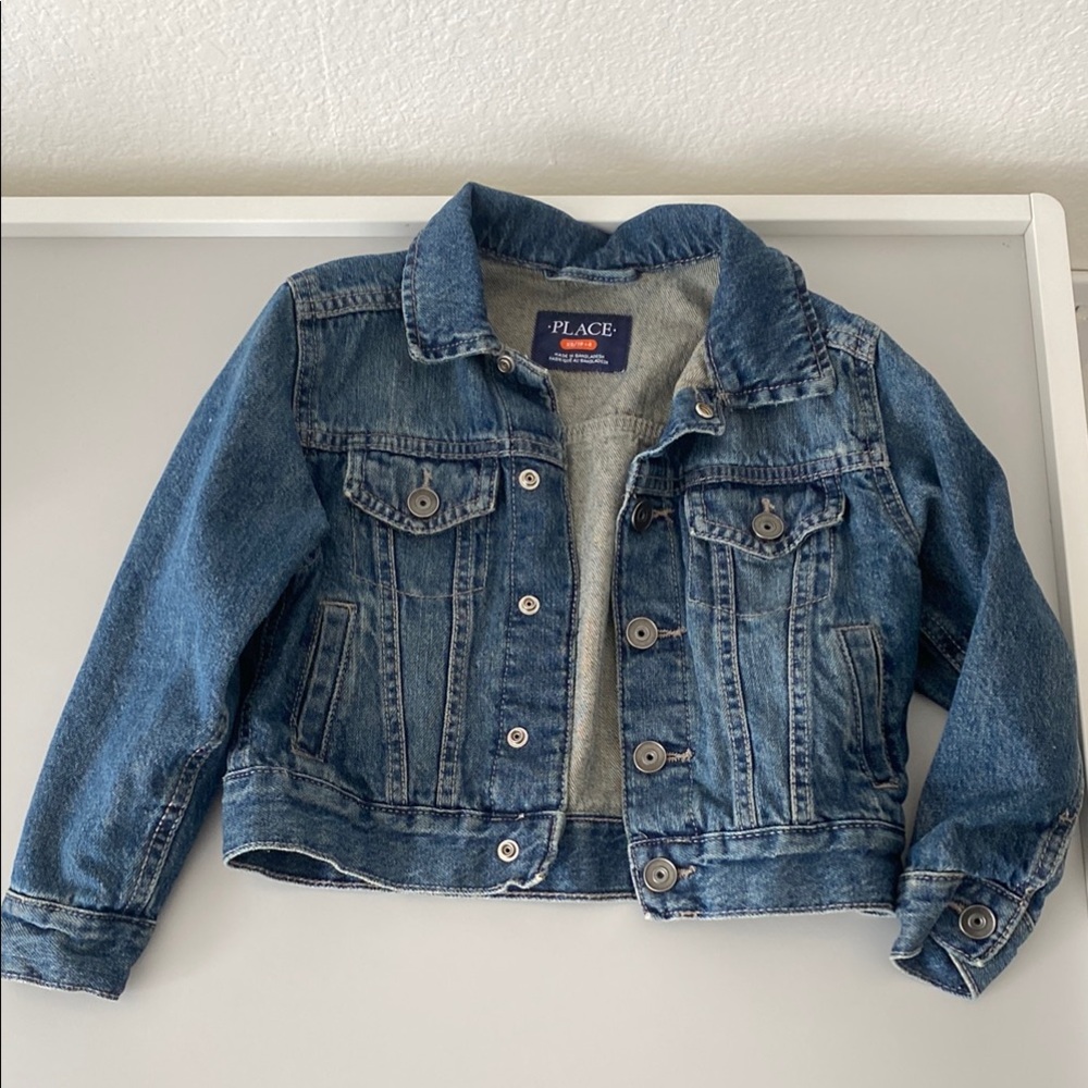 NWOT Children’s Place Blue Jean Jacket Classic Style XS/4